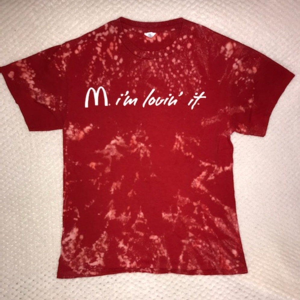 Bleach dyed T-shirt